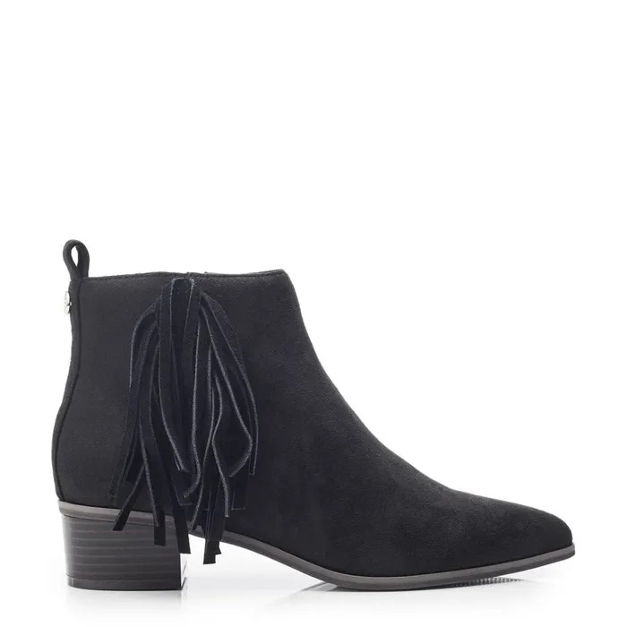 Heeled And Wedge Boots Women Moda In Pelle Pichon Black Alcantara