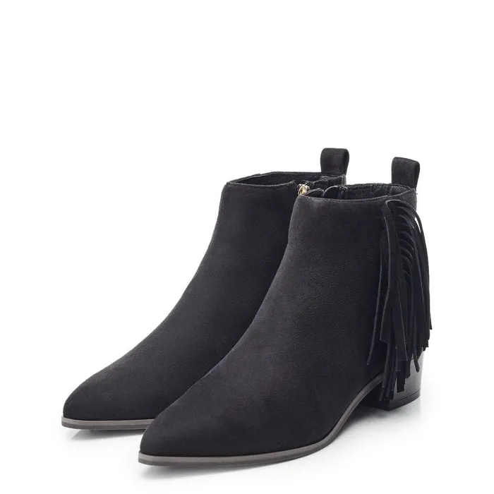 Heeled And Wedge Boots Women Moda In Pelle Pichon Black Alcantara