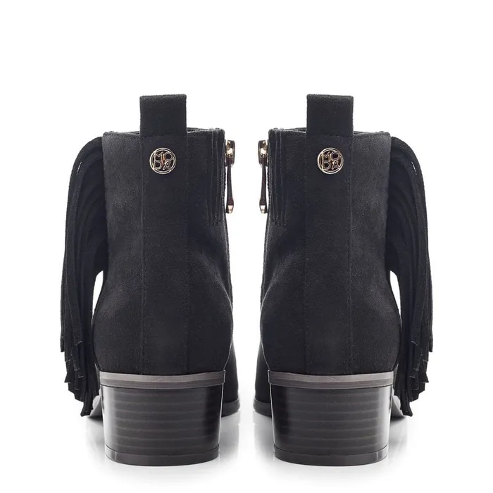 Heeled And Wedge Boots Women Moda In Pelle Pichon Black Alcantara
