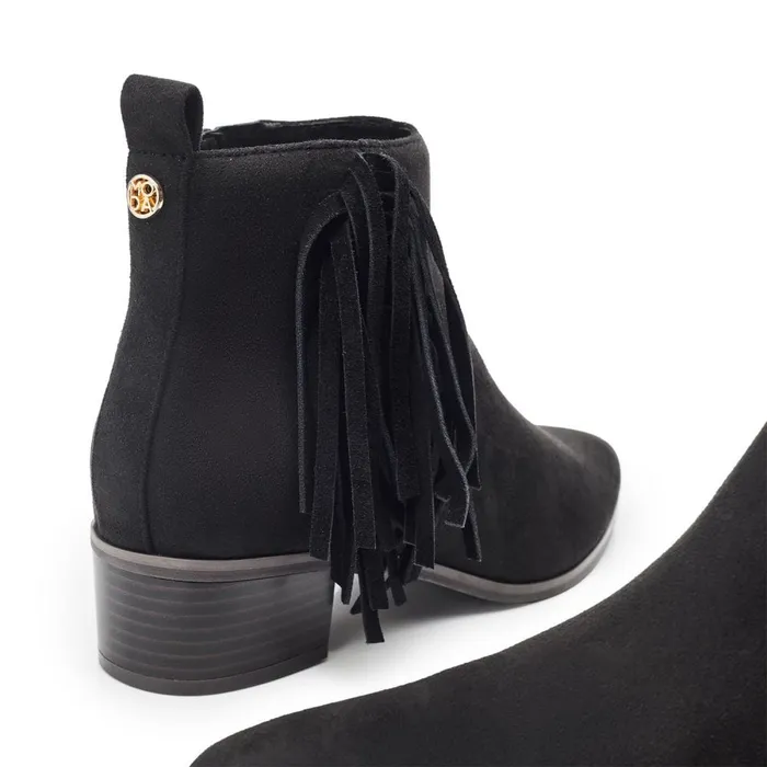 Heeled And Wedge Boots Women Moda In Pelle Pichon Black Alcantara