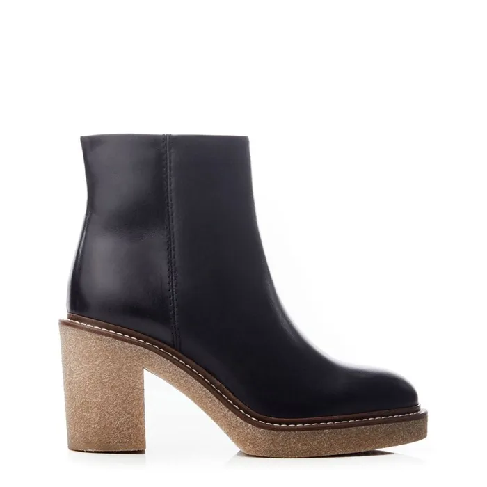 Heeled And Wedge Boots Women Moda In Pelle Sh Casero Black Leather