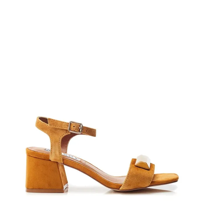 Heeled Sandals Women Moda In Pelle Bsoleful BSurrey Tan Suede