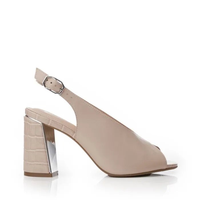 Heeled Sandals Women Moda In Pelle Molina Cameo Leather