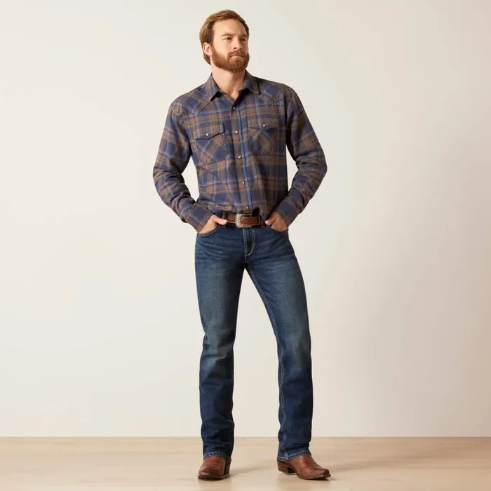 Hendrix Retro Fit Shirt Mood Indigo Men Ariat Button Down Shirts Hendrix Retro Fit Shirt Mood Indigo Men Ariat Button Down Shirts