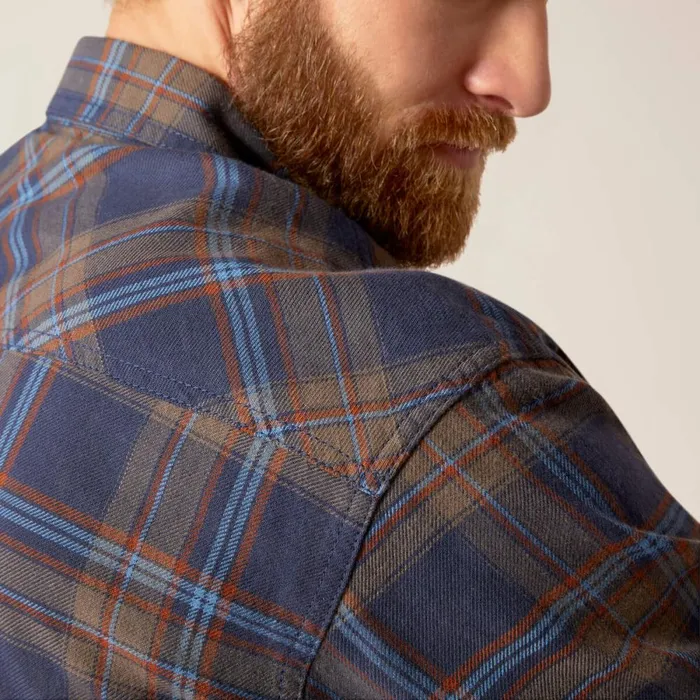 Hendrix Retro Fit Shirt Mood Indigo Men Ariat Button Down Shirts Hendrix Retro Fit Shirt Mood Indigo Men Ariat Button Down Shirts