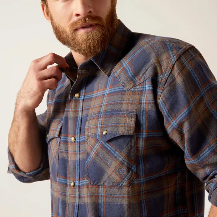 Hendrix Retro Fit Shirt Mood Indigo Men Ariat Button Down Shirts Hendrix Retro Fit Shirt Mood Indigo Men Ariat Button Down Shirts