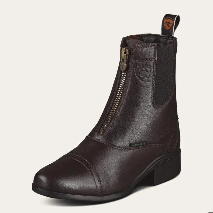 Heritage Breeze Zip Paddock Boot Chocolate Women Ariat English Riding Boots