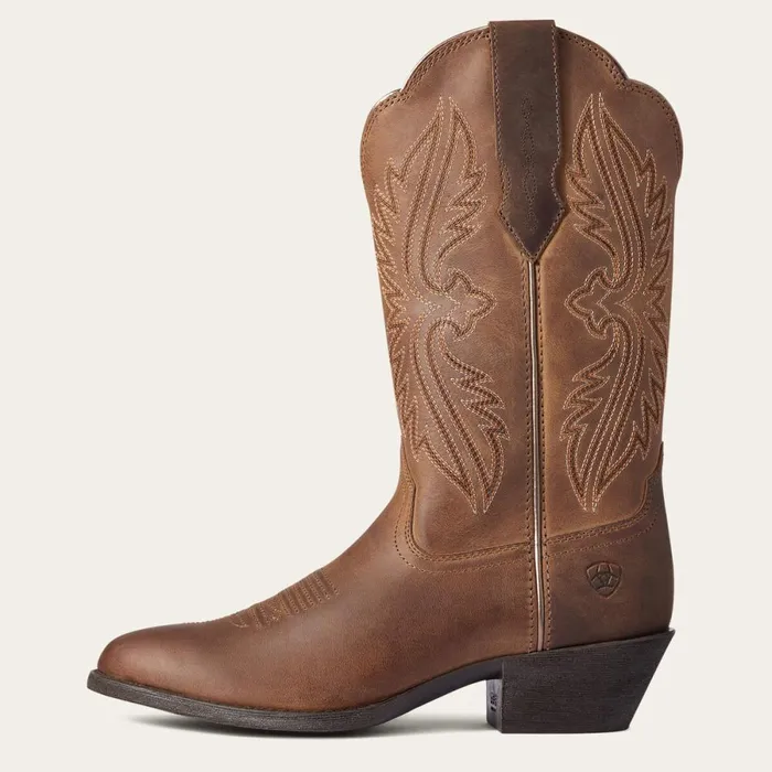 Heritage R Toe StretchFit Western Boot Distressed Brown Women Ariat Western Boots Heritage R Toe StretchFit Western Boot Distressed Brown Women Ariat Western Boots