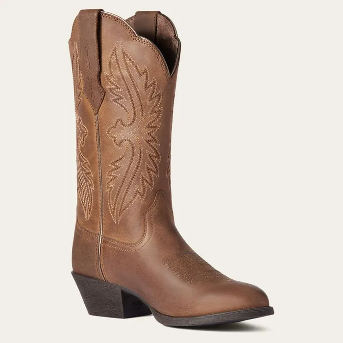 Heritage R Toe StretchFit Western Boot Distressed Brown Women Ariat Western Boots Heritage R Toe StretchFit Western Boot Distressed Brown Women Ariat Western Boots