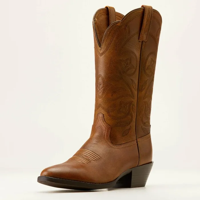 Heritage R Toe Western Boot Copper Brown Women Ariat Western Boots