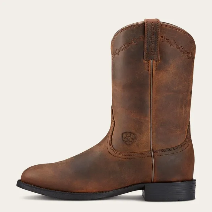 Heritage Roper Western Boot Distressed Brown Women Ariat Western Boots Heritage Roper Western Boot Distressed Brown Women Ariat Western Boots