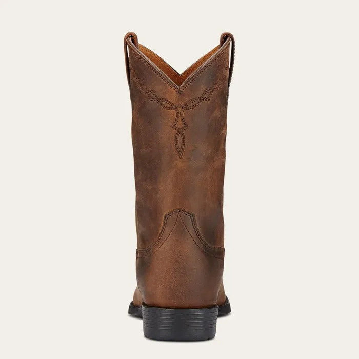 Heritage Roper Western Boot Distressed Brown Women Ariat Western Boots Heritage Roper Western Boot Distressed Brown Women Ariat Western Boots