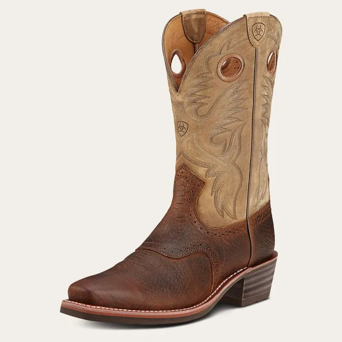 Heritage Roughstock Western Boot Earth Men Ariat Western Boots