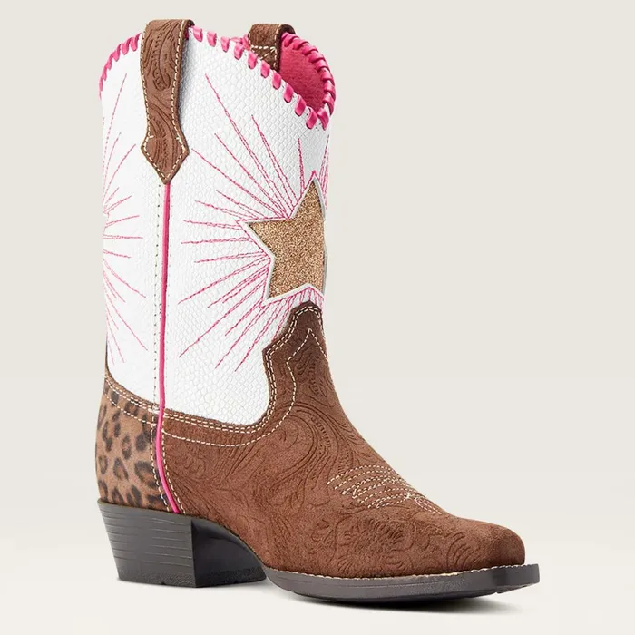Heritage Star Western Boot Brown Floral Emboss Kids Ariat Big Kids039 Footwear Heritage Star Western Boot Brown Floral Emboss Kids Ariat Big Kids039 Footwear