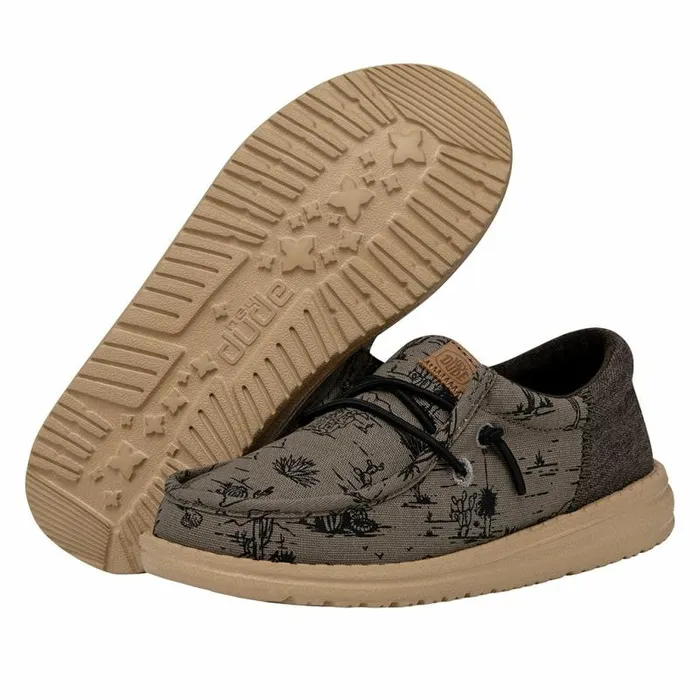 Hey Dude Big Kids Wally Youth Desert Olive 8211 Kids Hey Dude Big Kids Wally Youth Desert Olive 8211 Kids