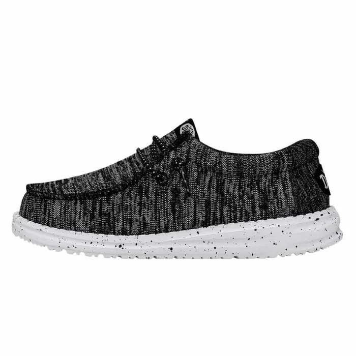 Hey Dude Big Kids Wally Youth Sport Knit Black White 8211 Kids