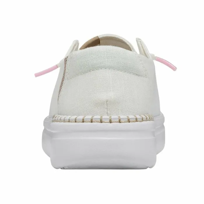 Hey Dude Platforms Wendy Rise White Sparkle 8211 Women