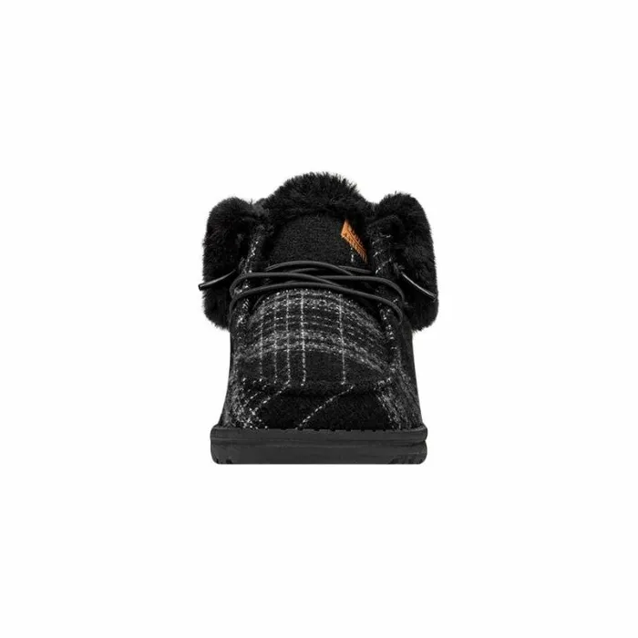Hey Dude Wendy Wendy Fold Boot Plaid Cozy Black 8211 Women