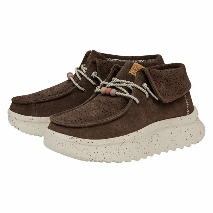 Hey Dude Wendy Wendy Peak Fold Boot Suede Cocoa 8211 Women Hey Dude Wendy Wendy Peak Fold Boot Suede Cocoa 8211 Women