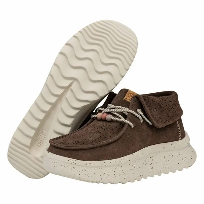 Hey Dude Wendy Wendy Peak Fold Boot Suede Cocoa 8211 Women Hey Dude Wendy Wendy Peak Fold Boot Suede Cocoa 8211 Women