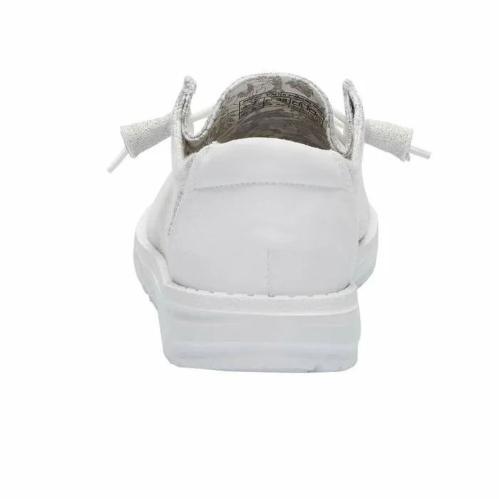 Hey Dude Wendy Wendy Stretch Sparkling White 8211 Women Hey Dude Wendy Wendy Stretch Sparkling White 8211 Women