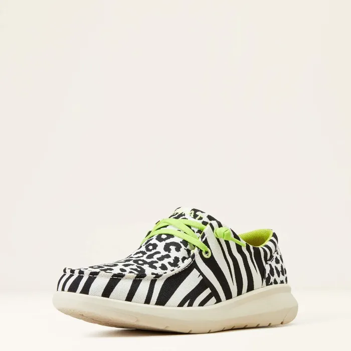 Hilo Black White Animal Print Women Ariat Shoes and Sneakers