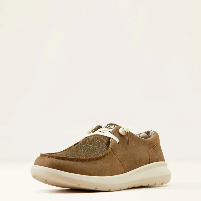 Hilo Brown Bomberdistressed Hide Emboss Women Ariat Shoes and Sneakers