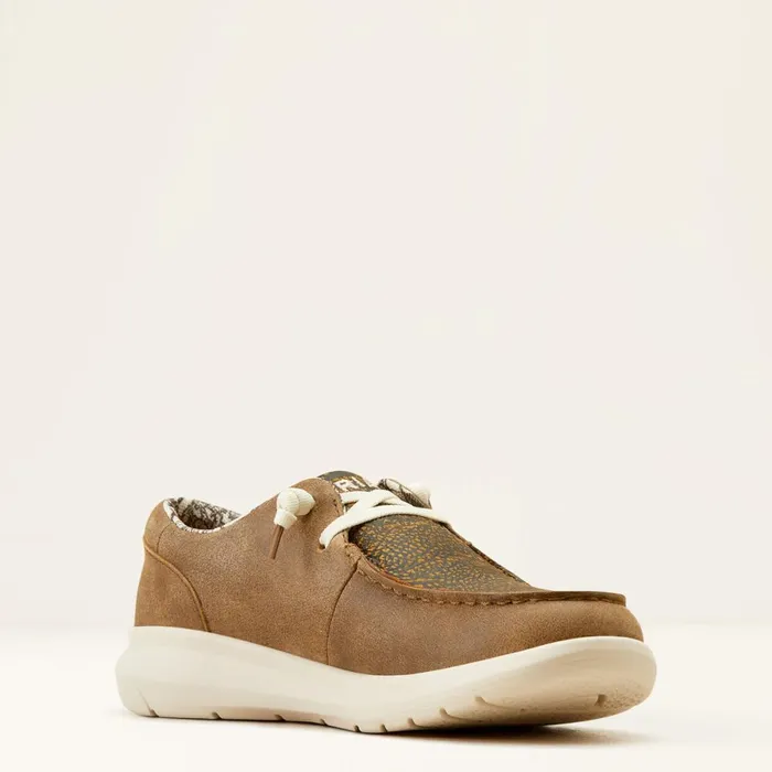 Hilo Brown Bomberdistressed Hide Emboss Women Ariat Shoes and Sneakers