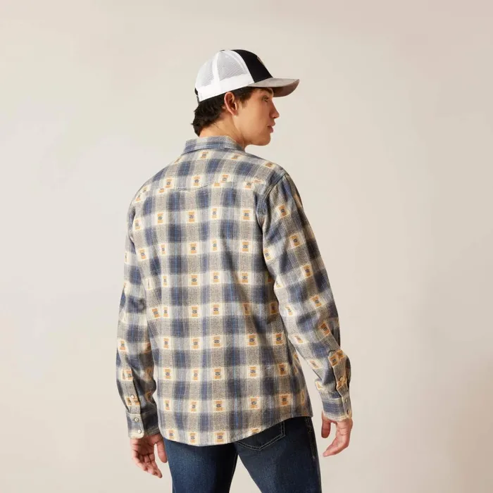 Hiro Retro Fit Shirt Vaporous Gray Men Ariat Button Down Shirts Hiro Retro Fit Shirt Vaporous Gray Men Ariat Button Down Shirts
