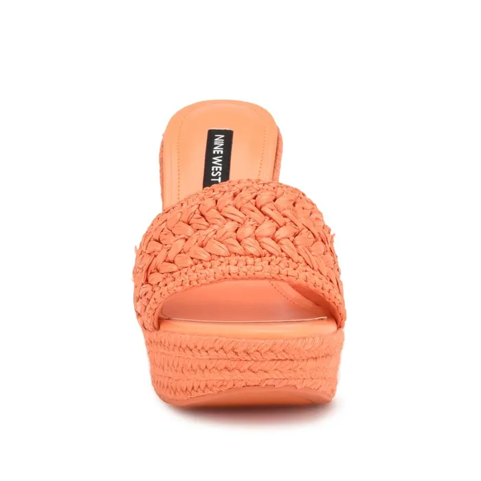 Holand Espadrille Wedge Sandals Orange Women Nine West Sandals