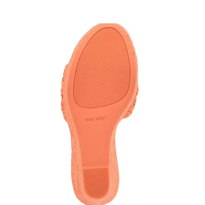 Holand Espadrille Wedge Sandals Orange Women Nine West Sandals