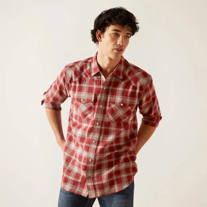 Holton Retro Fit Shirt Rosewood Men Ariat Button Down Shirts