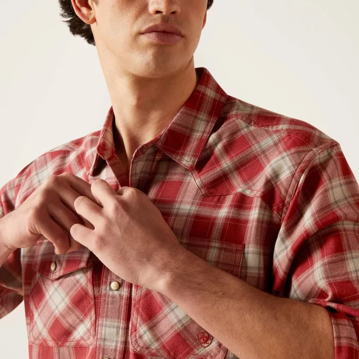 Holton Retro Fit Shirt Rosewood Men Ariat Button Down Shirts Holton Retro Fit Shirt Rosewood Men Ariat Button Down Shirts