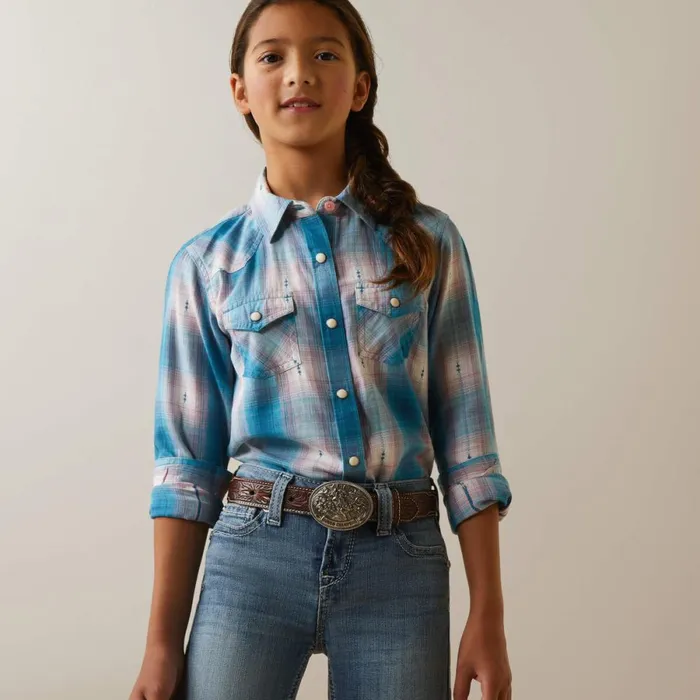 Idabel Shirt Idabel Plaid Kids Ariat Button Down Shirts