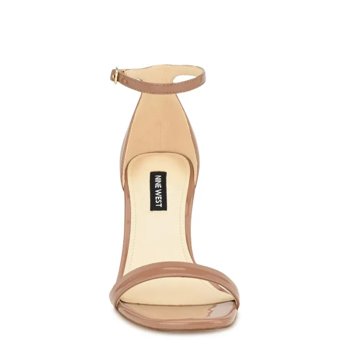Ilea Ankle Strap Sandals Medium Natural Patent Women Nine West Sandals Ilea Ankle Strap Sandals Medium Natural Patent Women Nine West Sandals