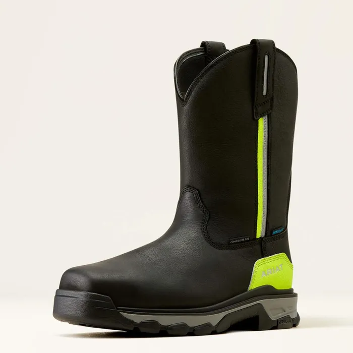 Intrepid Live Wire Waterproof Composite Toe Work Boot Black Men Ariat Work Boots