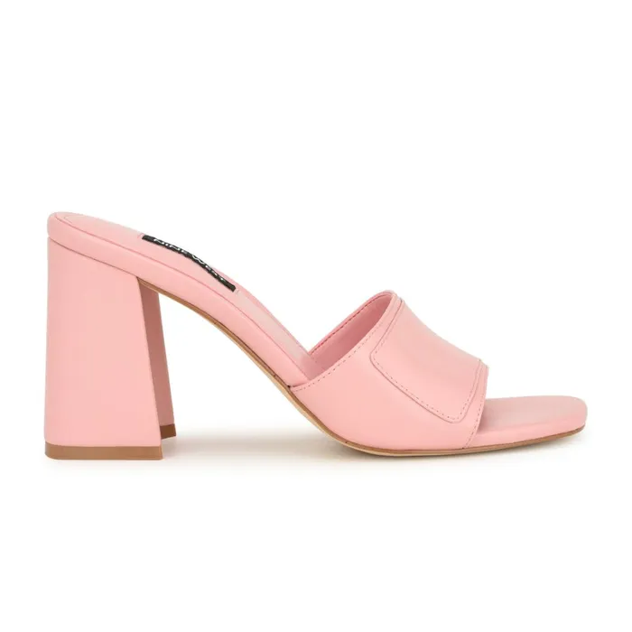 Iriss Slide Sandals Light Pink Women Nine West Dress
