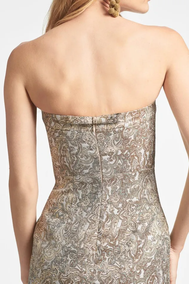 Isa Dress 8211 Gilded Floral Women Sachin and Babi Strapless