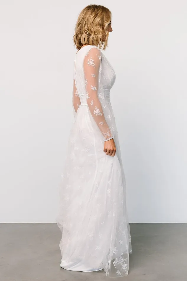 Isabelle Tulle Maxi Dress White Women Baltic Born Bridal Isabelle Tulle Maxi Dress White Women Baltic Born Bridal
