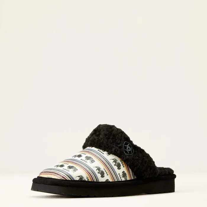 Jackie Square Toe Buffalo Print Women Ariat Slippers