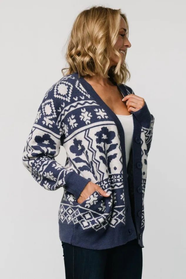 Jackson Oversized Cardigan Slate Print Women Baltic Born Cardigans Jackson Oversized Cardigan Slate Print Women Baltic Born Cardigans