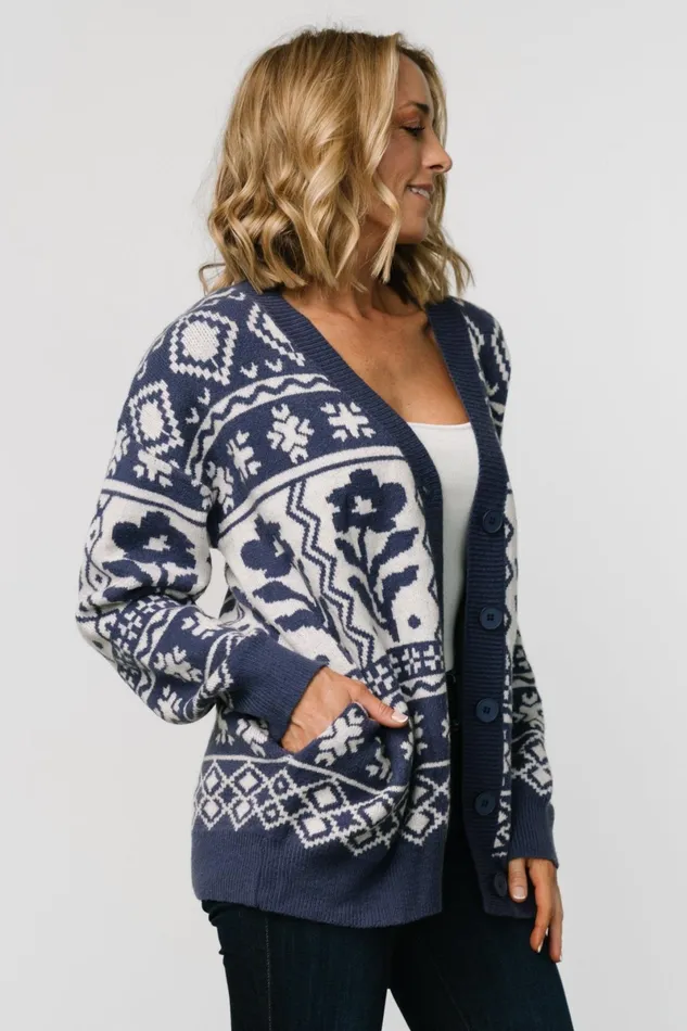Jackson Oversized Cardigan Slate Print Women Baltic Born Cardigans Jackson Oversized Cardigan Slate Print Women Baltic Born Cardigans