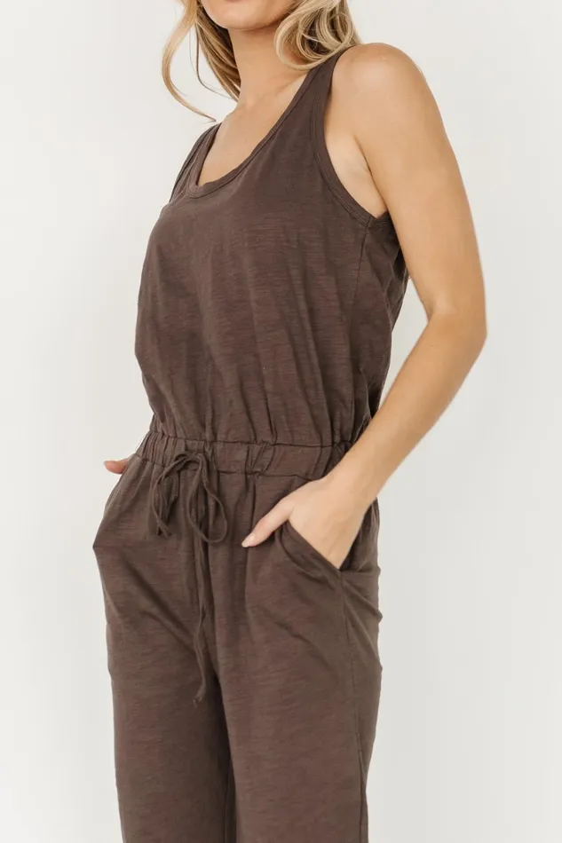 Janae Jumpsuit Cardigan Set Mocha Women Baltic Born Cardigans