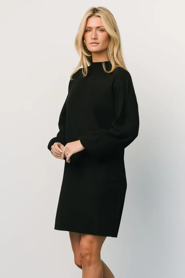 Jennings Sweater Dress Black Women Baltic Born Short Dresses Jennings Sweater Dress Black Women Baltic Born Short Dresses