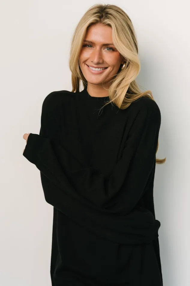 Jennings Sweater Dress Black Women Baltic Born Short Dresses Jennings Sweater Dress Black Women Baltic Born Short Dresses