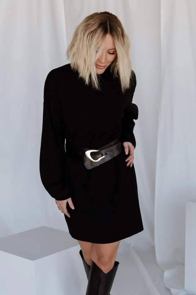 Jennings Sweater Dress Black Women Baltic Born Short Dresses Jennings Sweater Dress Black Women Baltic Born Short Dresses
