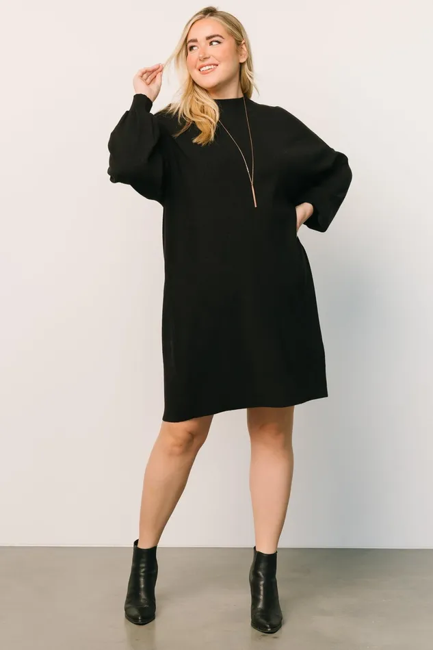 Jennings Sweater Dress Black Women Baltic Born Short Dresses Jennings Sweater Dress Black Women Baltic Born Short Dresses