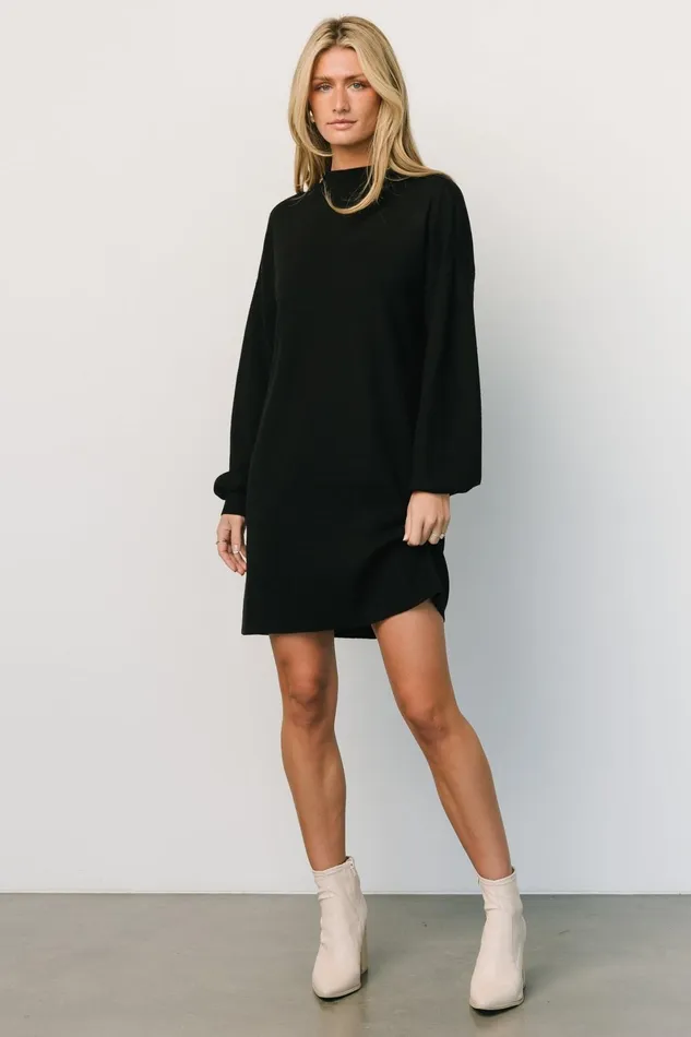 Jennings Sweater Dress Black Women Baltic Born Short Dresses Jennings Sweater Dress Black Women Baltic Born Short Dresses