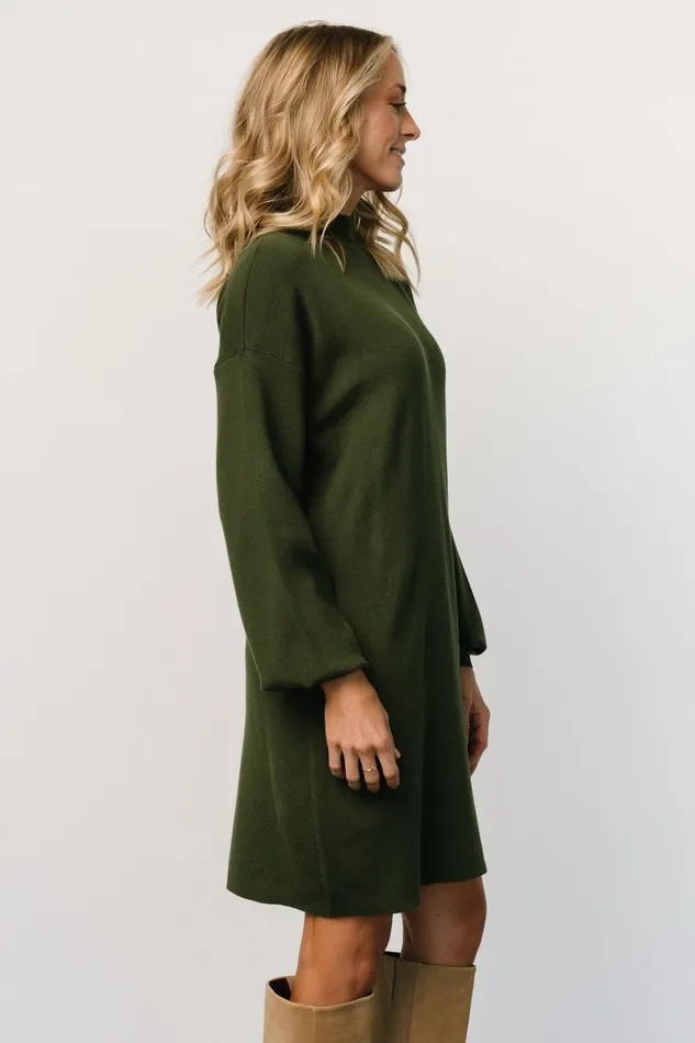 Jennings Sweater Dress Deep Olive Women Baltic Born Short Dresses Jennings Sweater Dress Deep Olive Women Baltic Born Short Dresses