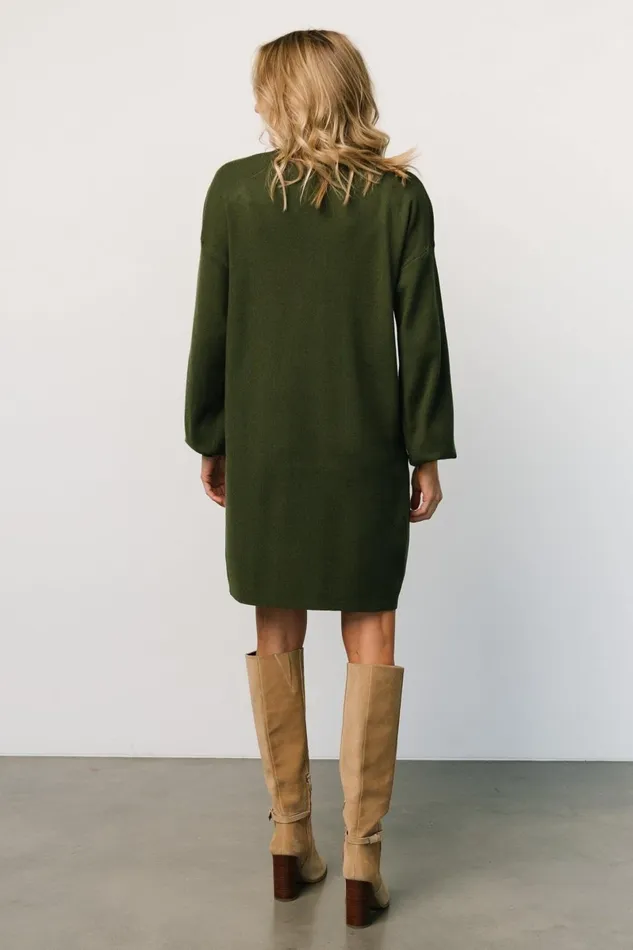 Jennings Sweater Dress Deep Olive Women Baltic Born Short Dresses Jennings Sweater Dress Deep Olive Women Baltic Born Short Dresses